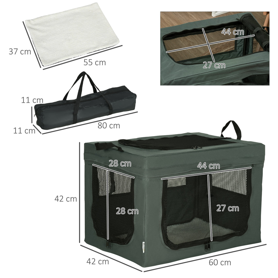 Portable Pet Carrier: Foldable Travel Bag for Cats & Small Dogs