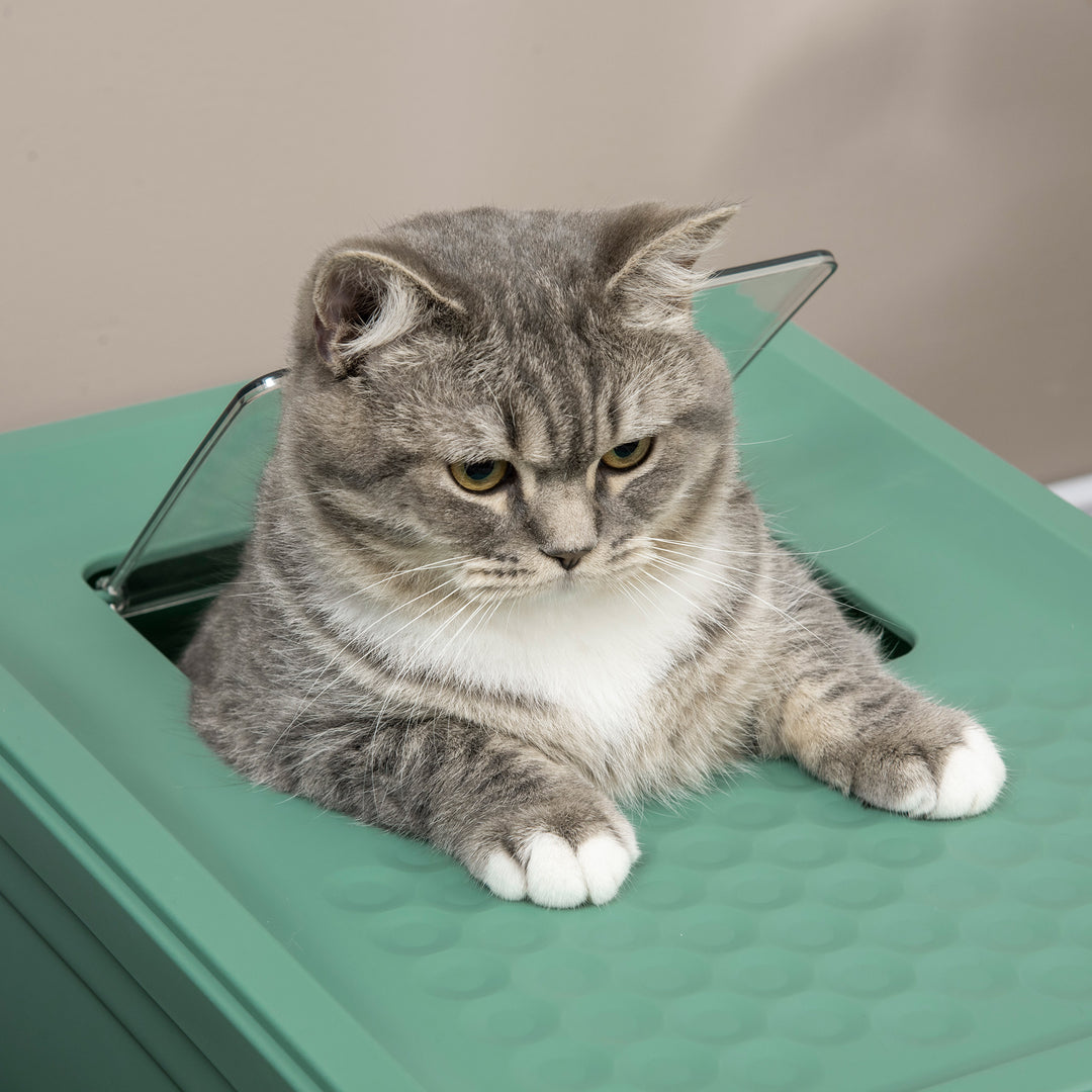 Enclosed Cat Litter Box with Scoop