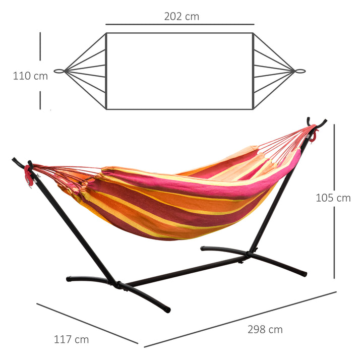 Camping Hammock: Portable Stand with Adjustable Height