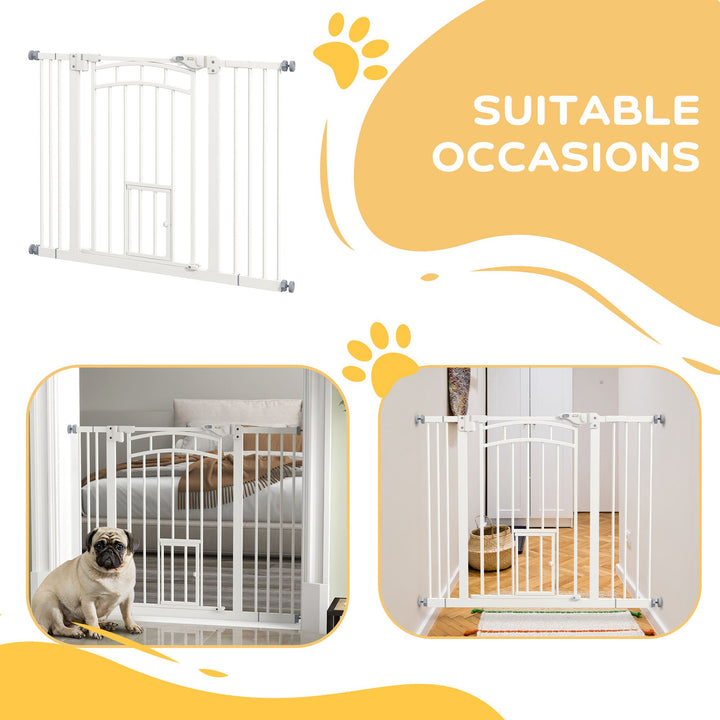 Stair Dog Gate with Cat Door