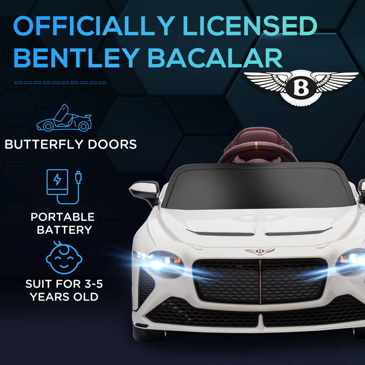 Bentley Bacalar Licensed 12V Kids Electric Ride on Car w/ Remote Control