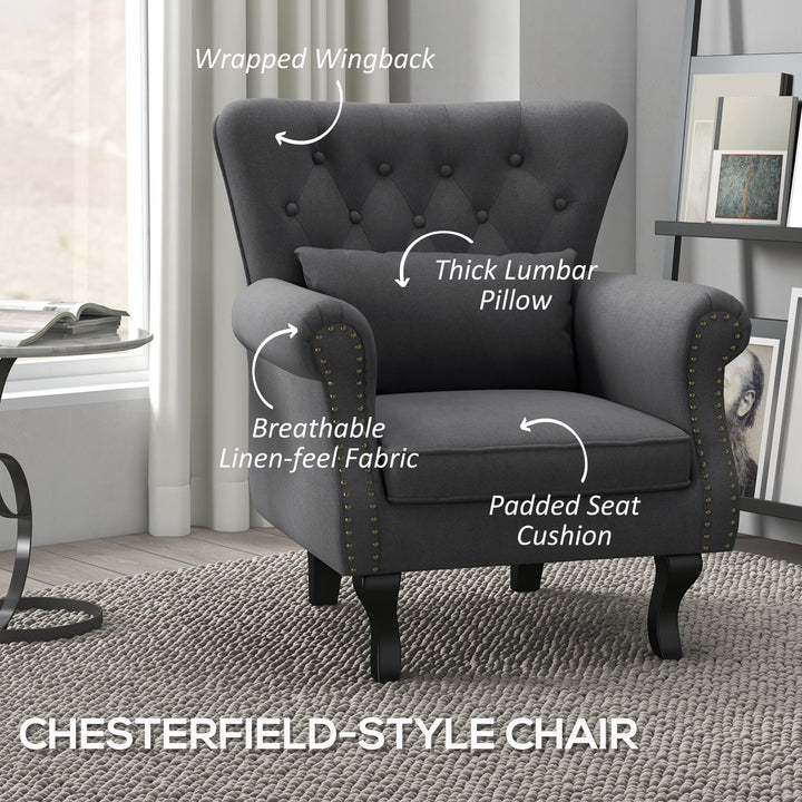 Chesterfield-style Accent Chair