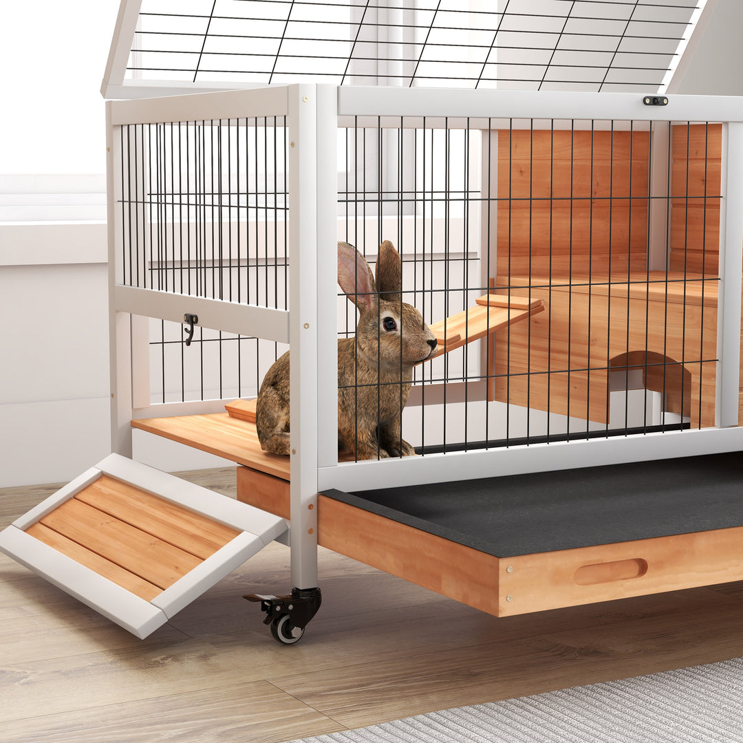 Wooden Indoor Rabbit Hutch