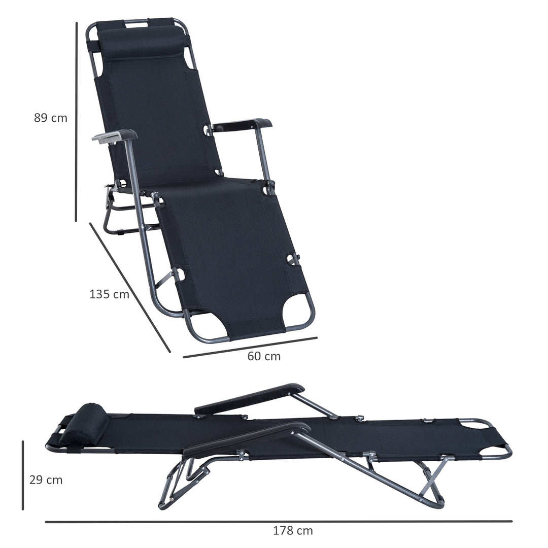 Folding Reclining Sun Lounger