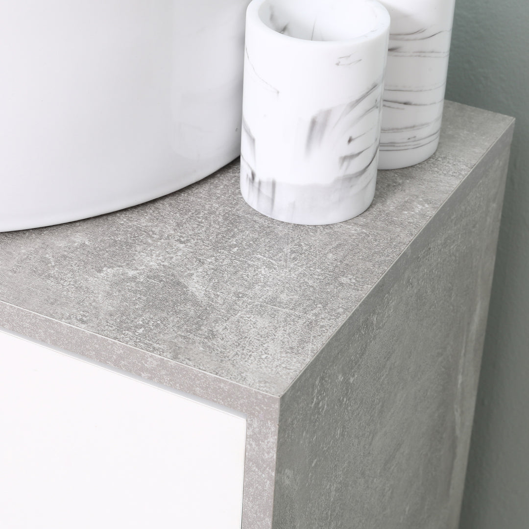 Kleankin Under-Sink Vanity Unit, White & Grey https://www.awin1.com/pclick.php?p=36134481992&a=1765756&m=17151 Aosom