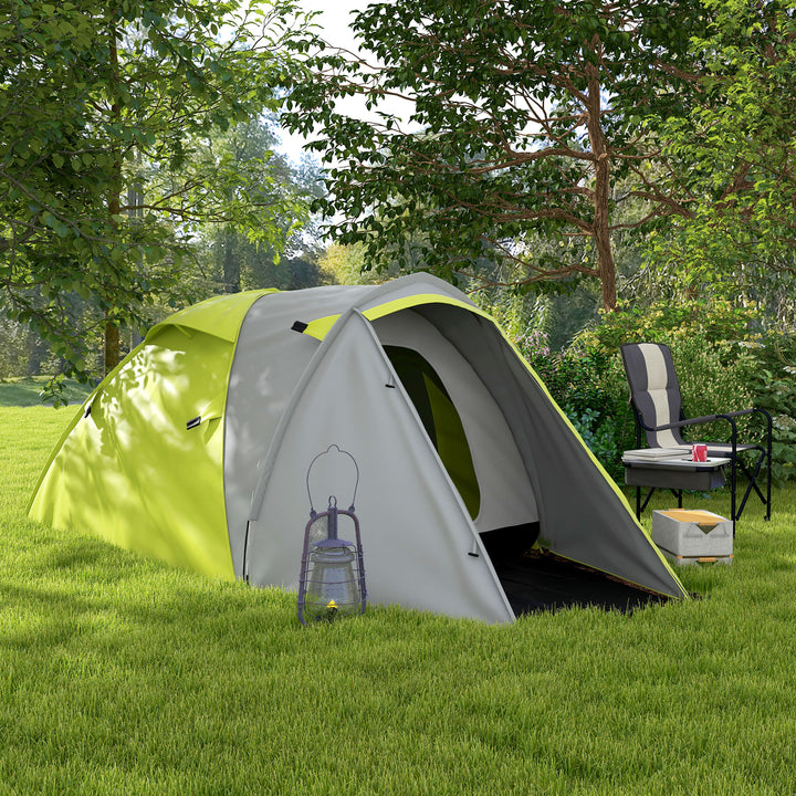 Waterproof Camping Tent for 2-3 Persons with Dual Rooms