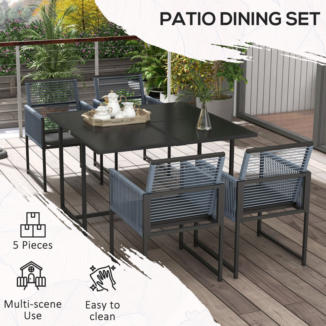 5 Pieces Garden Dining Set