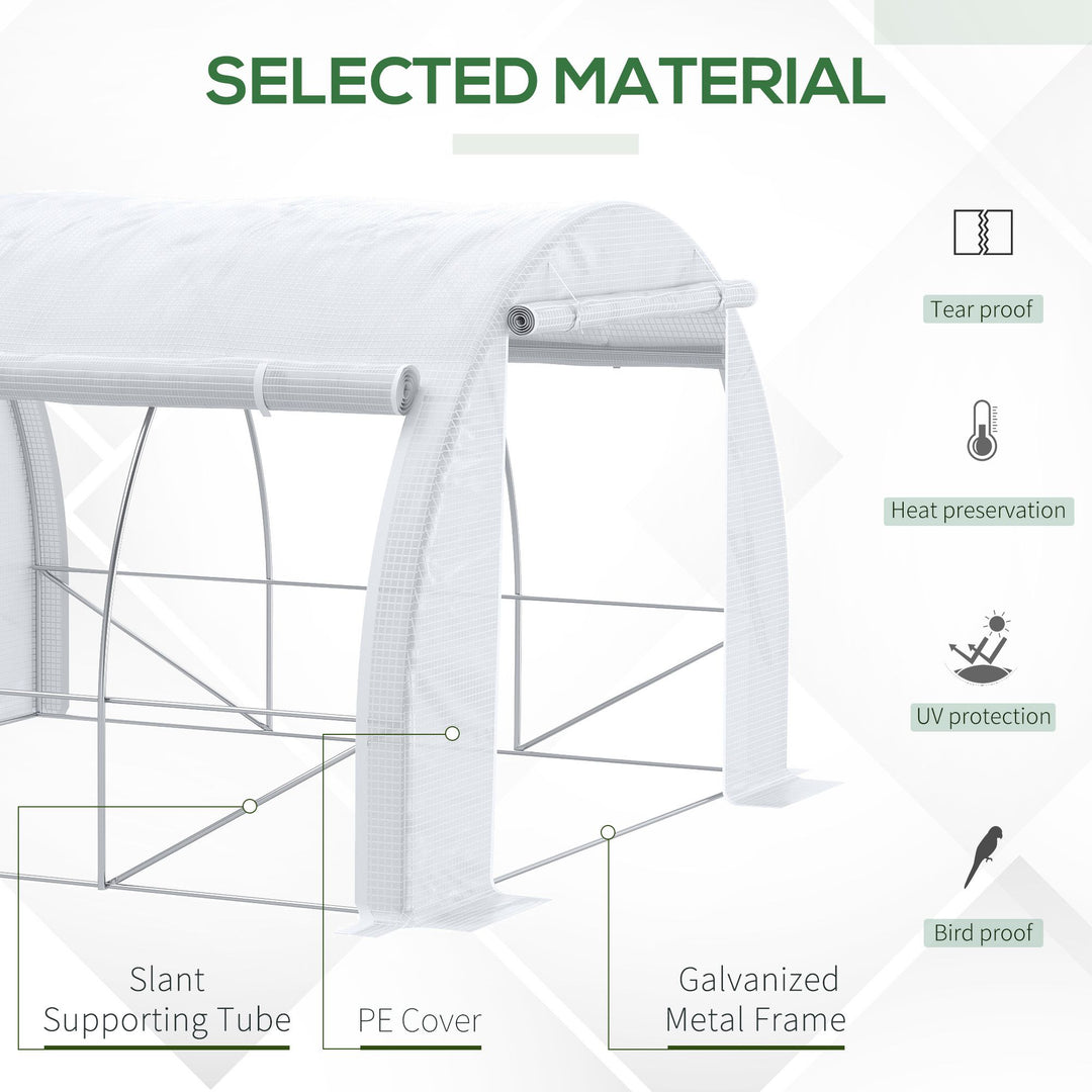 3 x 3 x 2 m Polytunnel Greenhouse