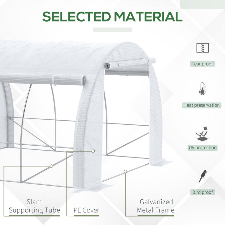 3 x 3 x 2 m Polytunnel Greenhouse