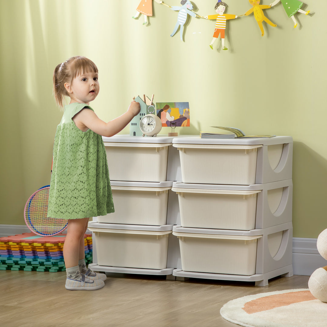 Kids Storage Units w/ 6 Drawers