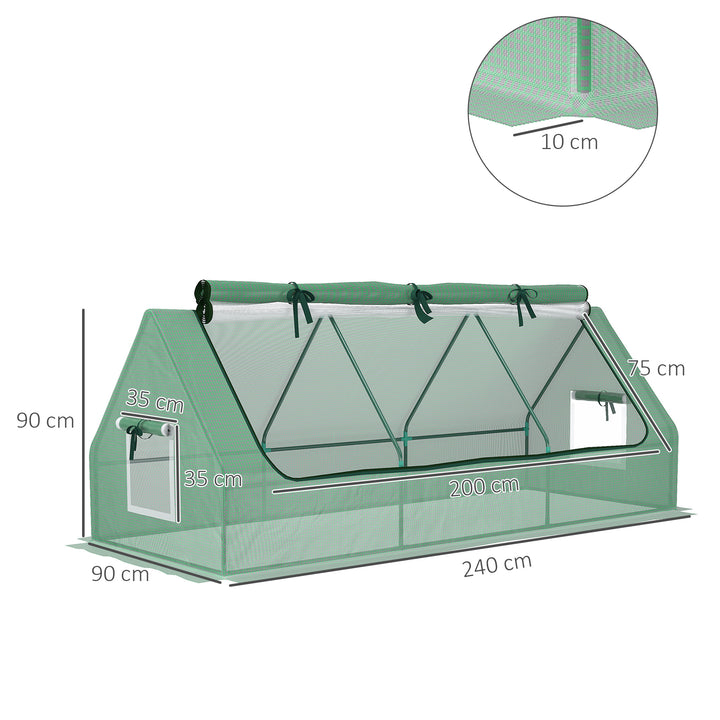 Mini Greenhouse with Steel Frame