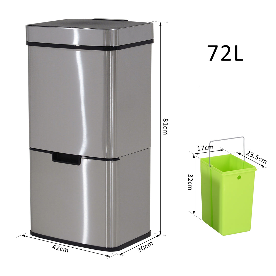 72L Recycling Sensor Bin