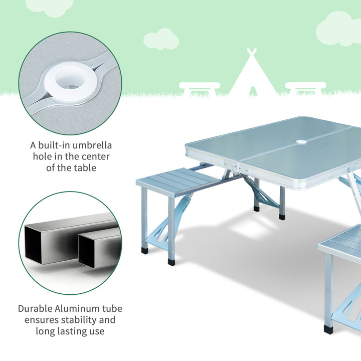 Folding Camping Table and Chairs Set