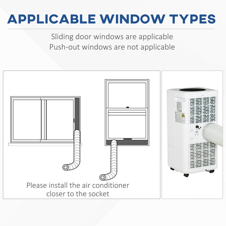 10000 BTU Air Conditioner Portable AC Unit for Cooling Dehumidifying Ventilating with Remote Controller