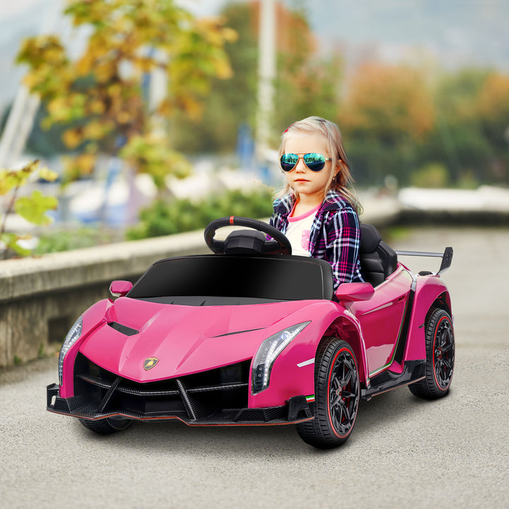 Lamborghini Veneno Licensed 12V Kids Electric Ride on Car w/ Butterfly Doors