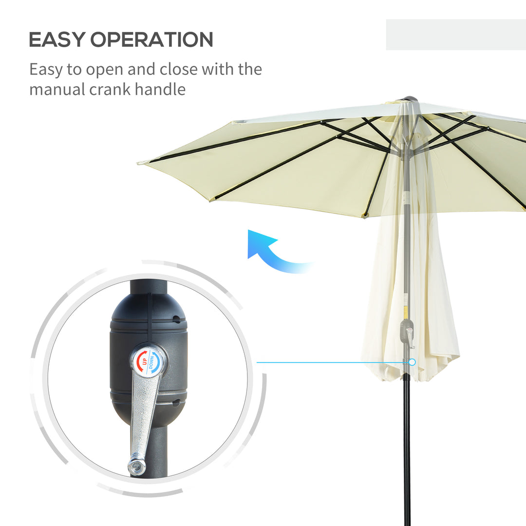 3(m) Tilting Parasol Garden Umbrellas