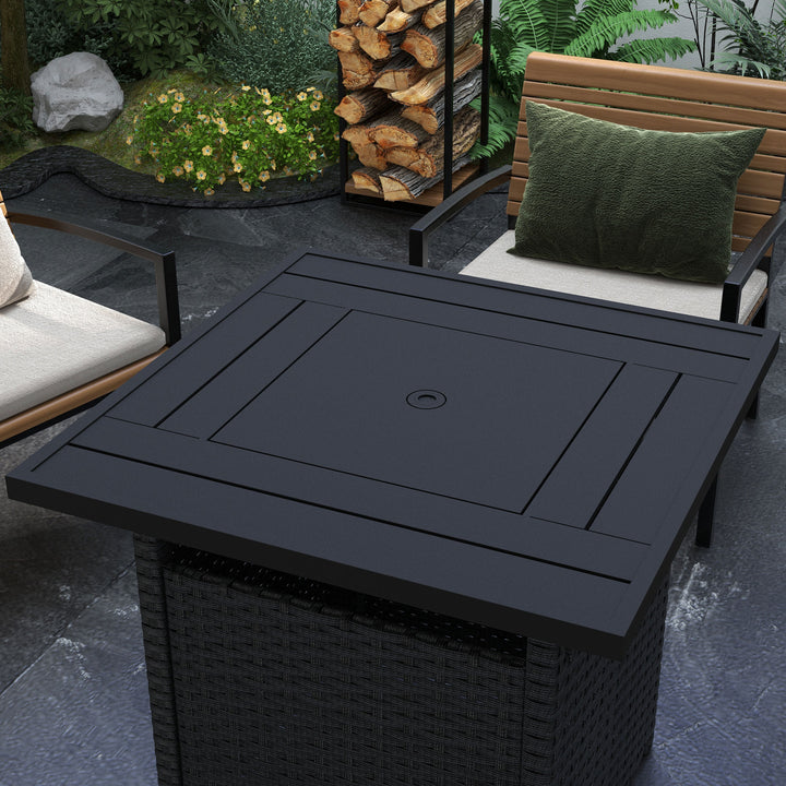 Rattan Garden Fire Pit