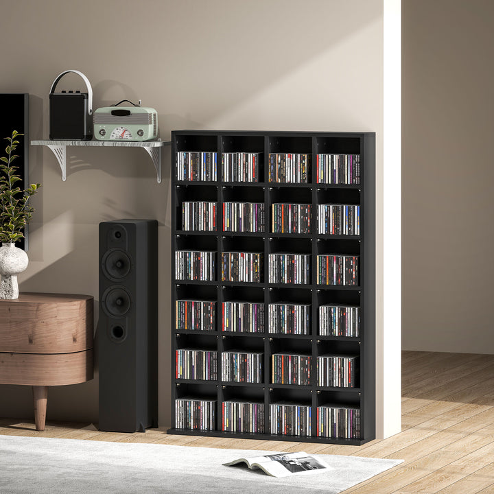 CD Storage Unit with Adjustable Shelves