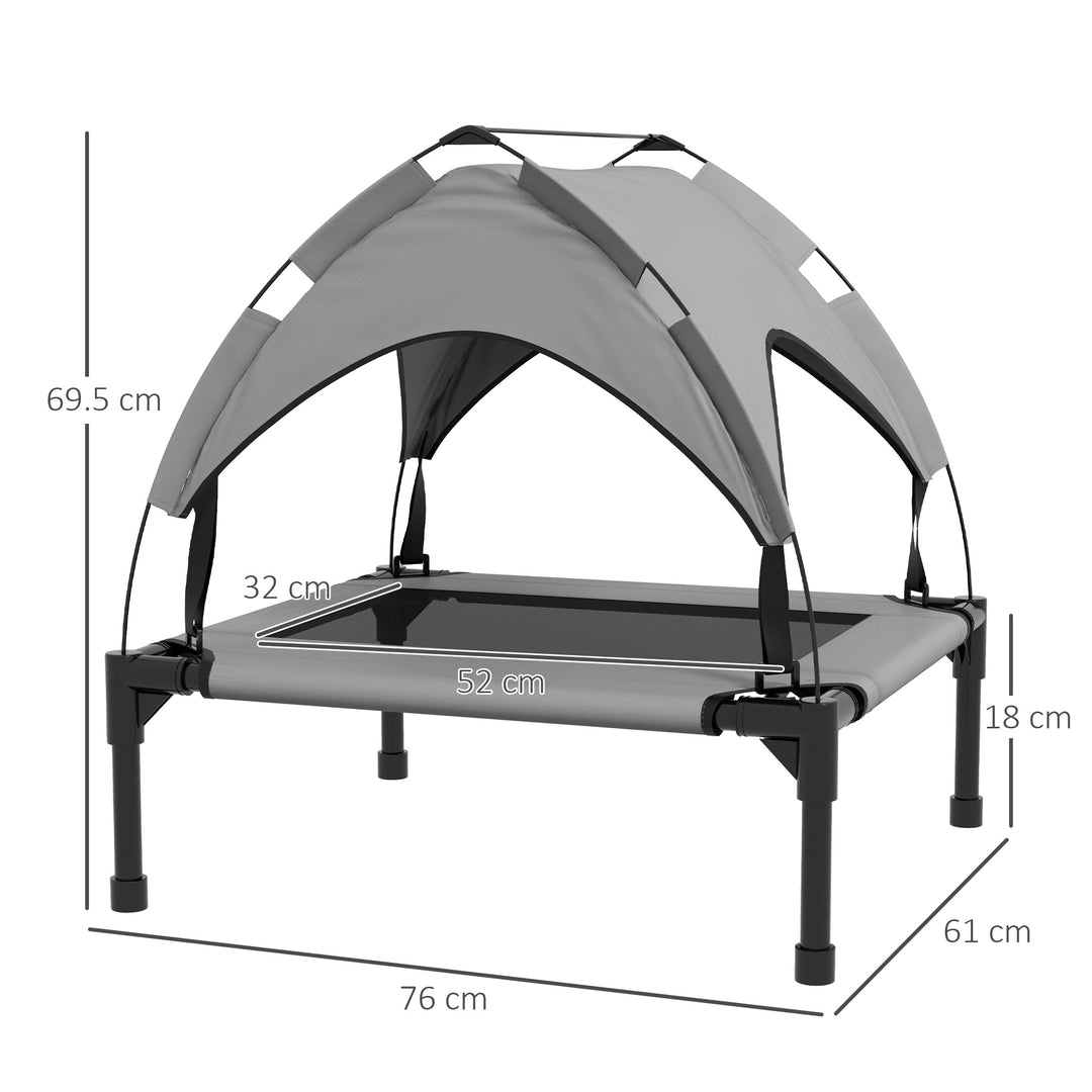 Elevated Cooling Pet Bed: Breathable Mesh Raised Cot for Small to Medium Dogs