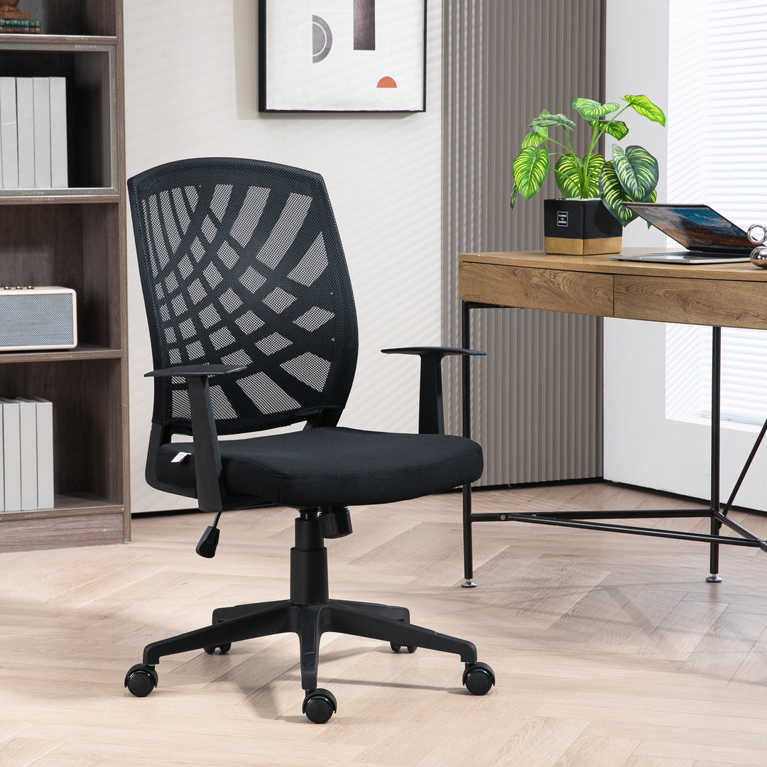 HOMCOM Ergonomic Mesh Office Chair, Black