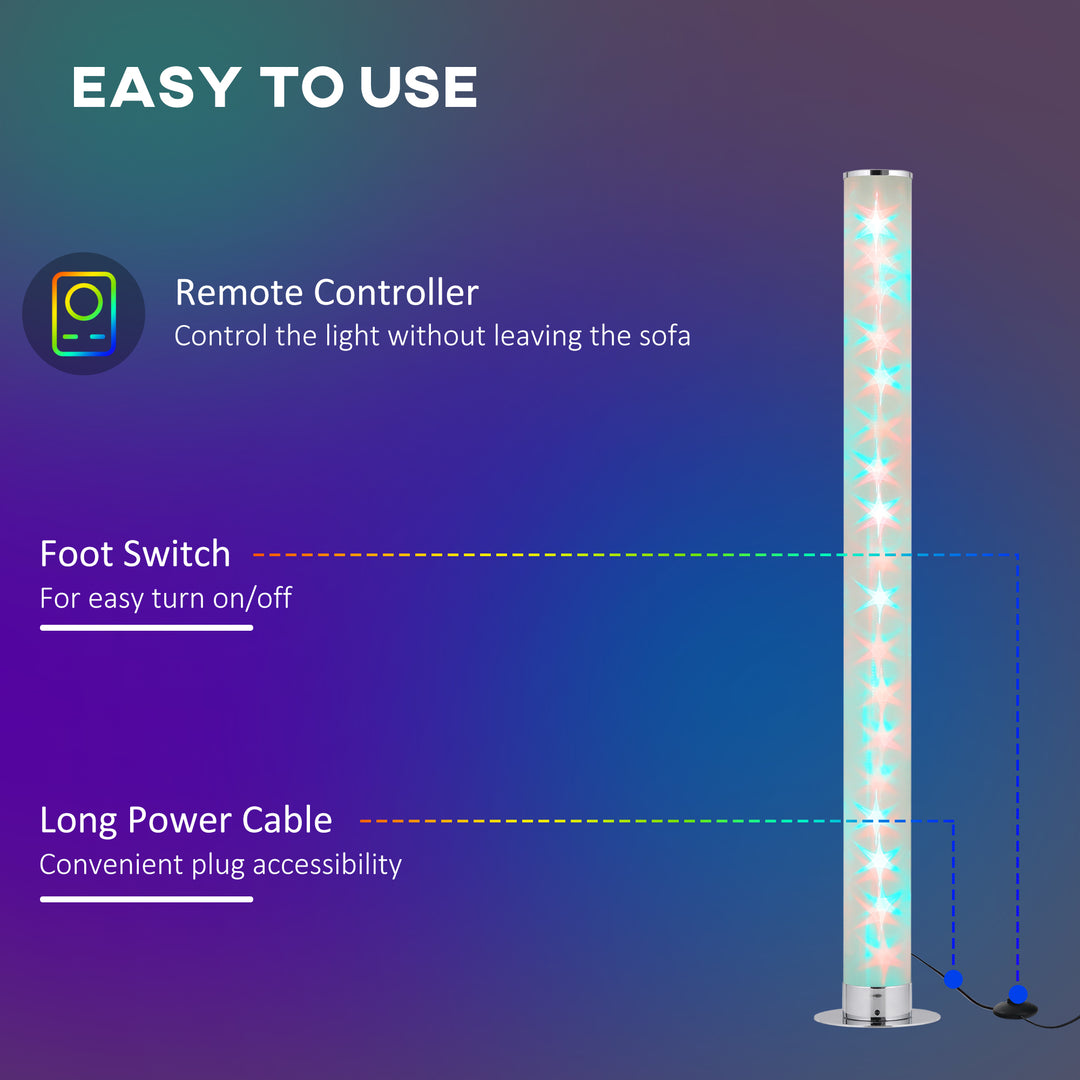 RGB Floor Lights with Dimmable LED