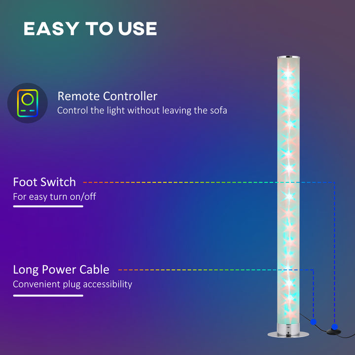 RGB Floor Lights with Dimmable LED