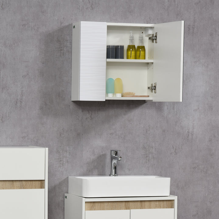 Kleankin Wall-Mounted Mirror Cabinet