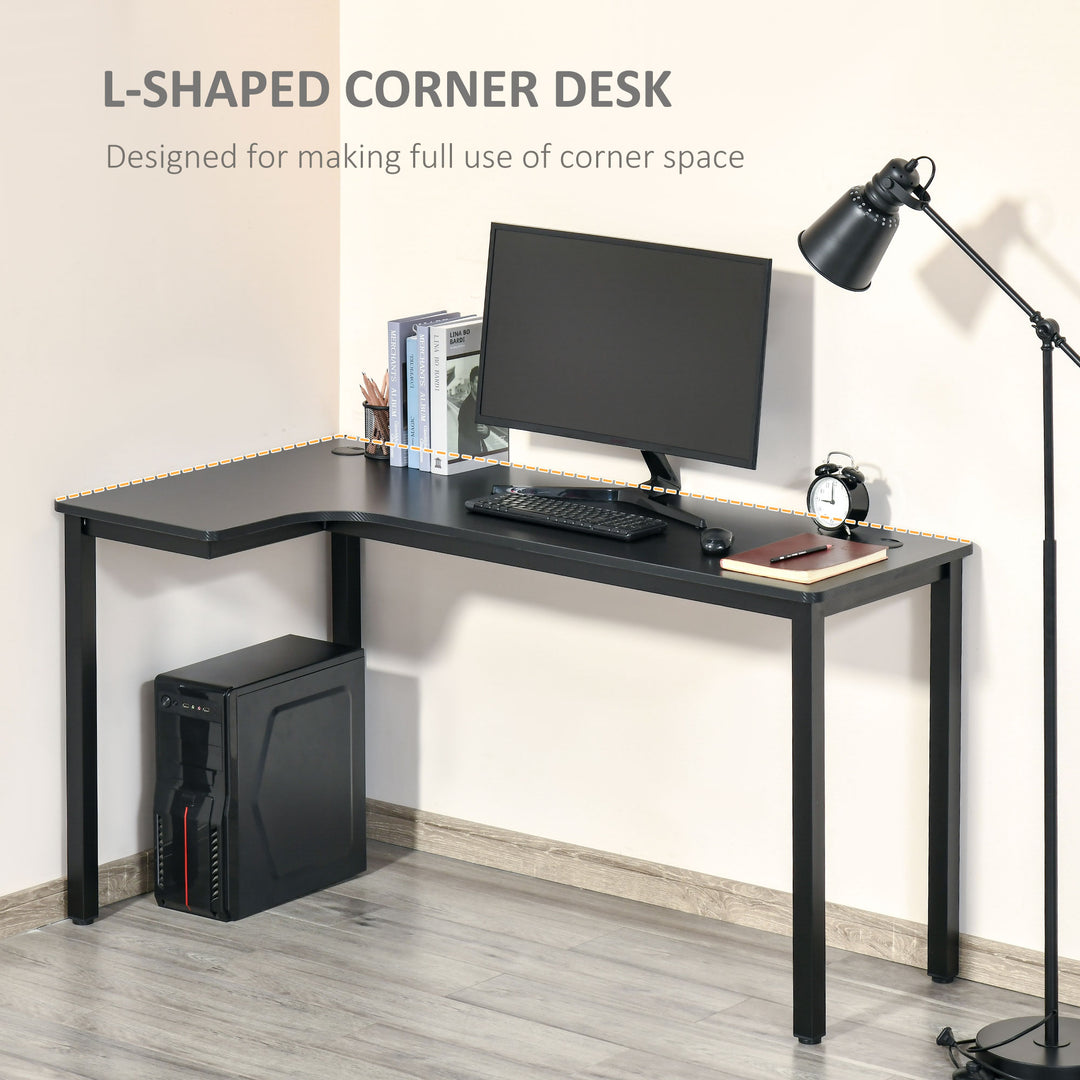 HOMCOM L-Shaped Gaming Desk