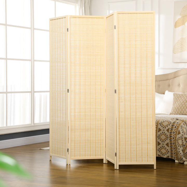 4 Panel Folding Room Divider Screen