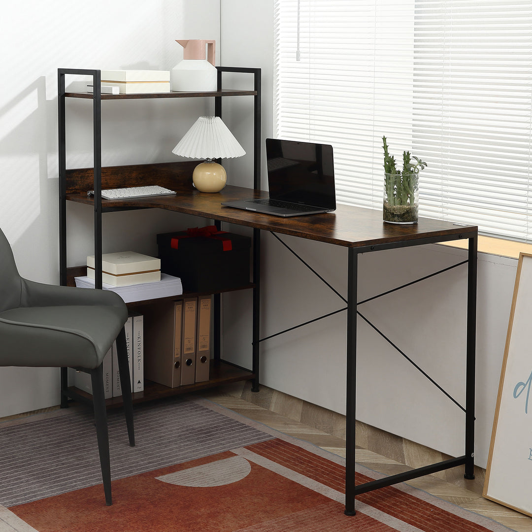 HOMCOM Industrial Brown Desk