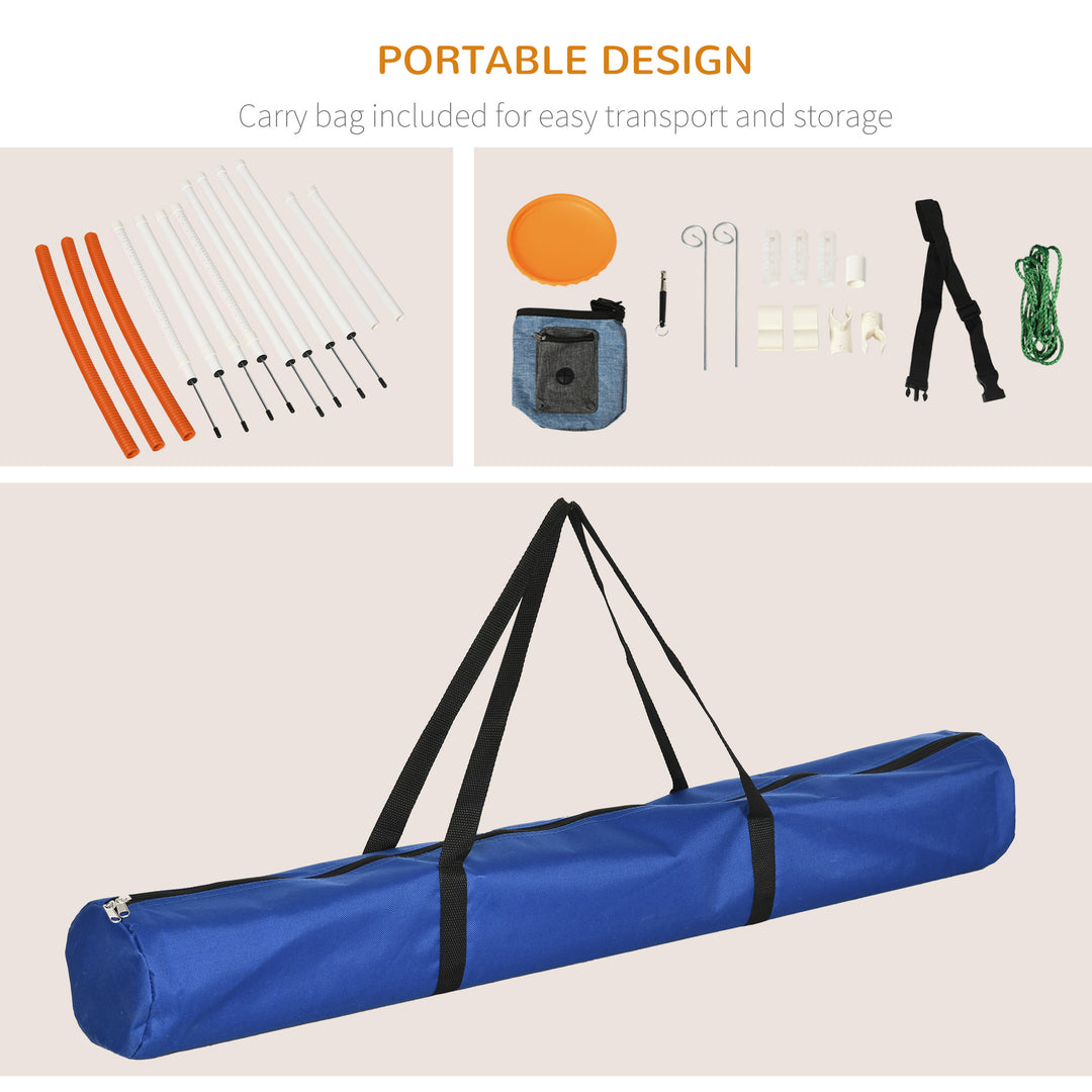 Dog Agility Training Kit with Portable Carry Bag