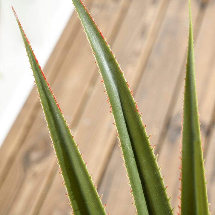 Artificial Agave Plants: Faux Succulent Set of 2 in Pots for Indoor/Outdoor Décor