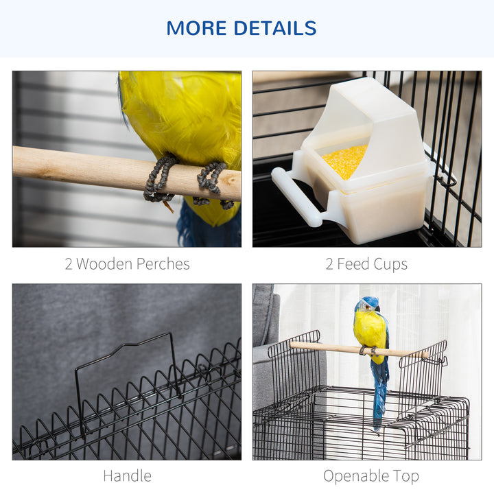 Durable Bird Cage with Opening Top