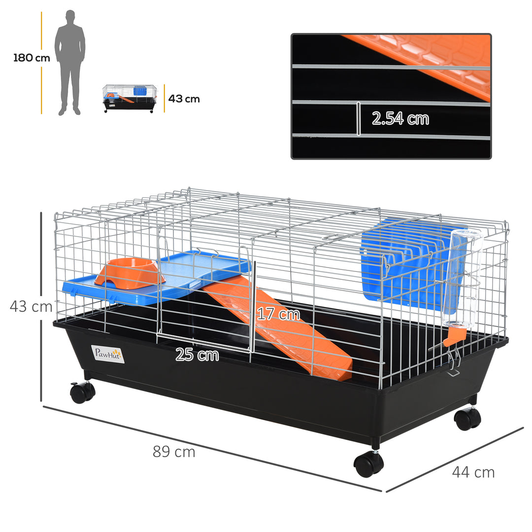 Pet Abode: 2-Tier Small Animal Cage with Accessories