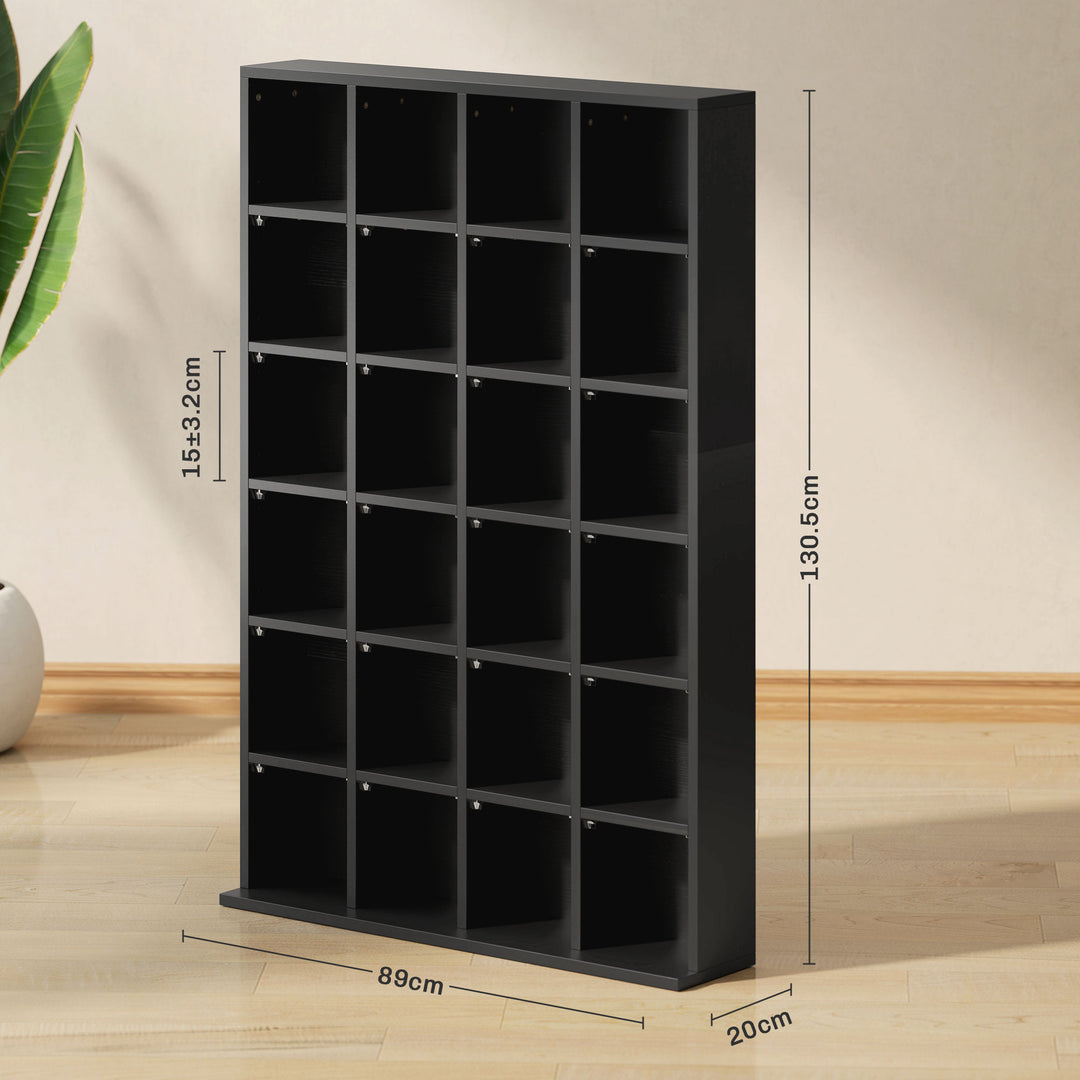 CD Storage Unit with Adjustable Shelves