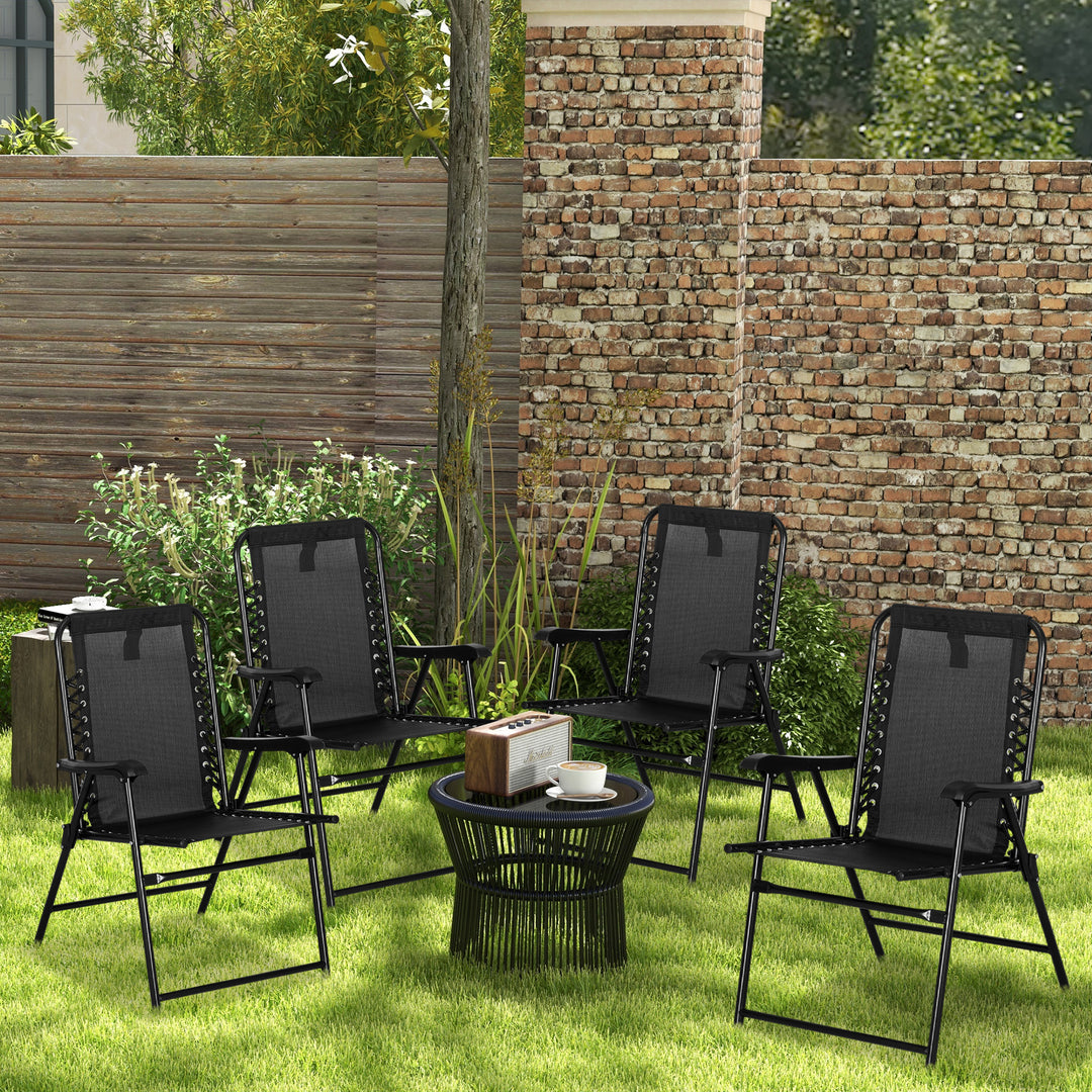 Portable Folding Chairs Set of 4