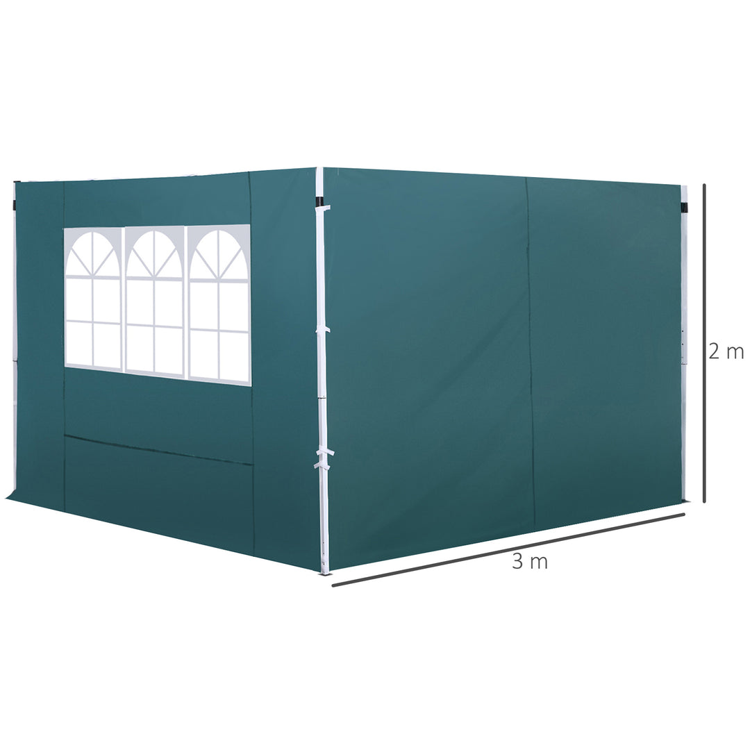 3m Gazebo with Versatile Exchangeable Side Panel