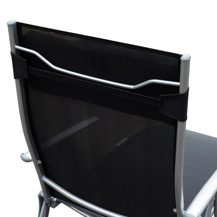 Texteline Lounger: Foldable Recliner Chair with 5 Levels