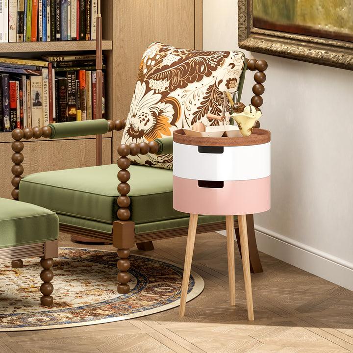 HOMCOM 3-Tier Side Table