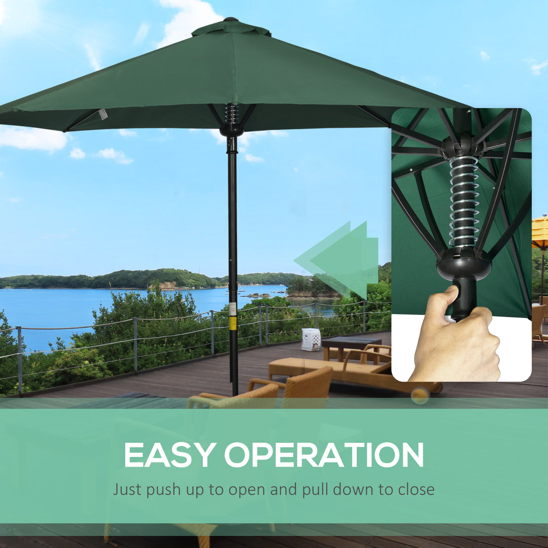 Waterproof Market Table Umbrella: Garden Parasol with 8 Ribs