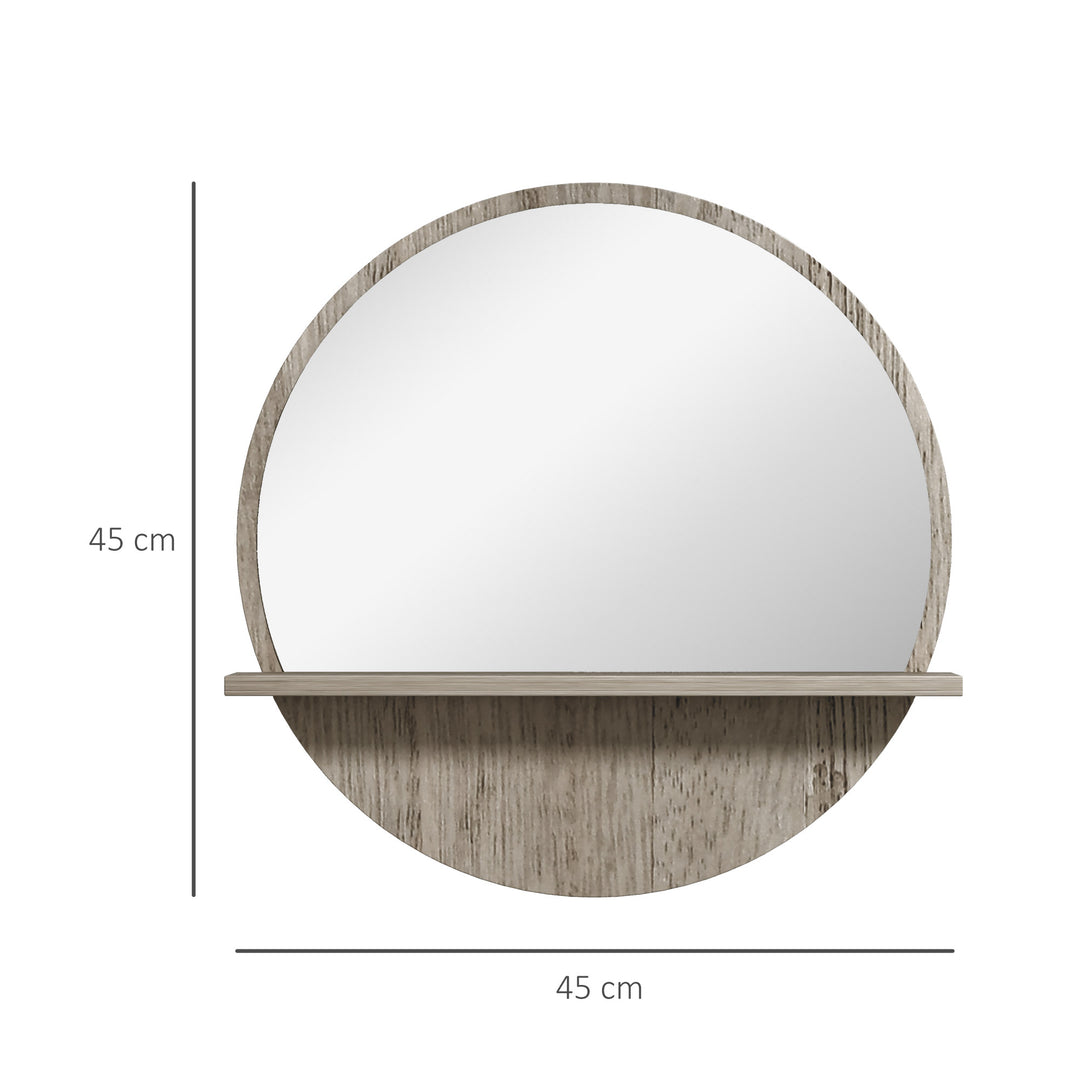 kleankin 45cm Round Home Mirror