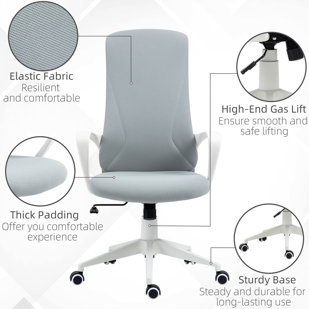 Vinsetto Home Office Chair, Light Grey