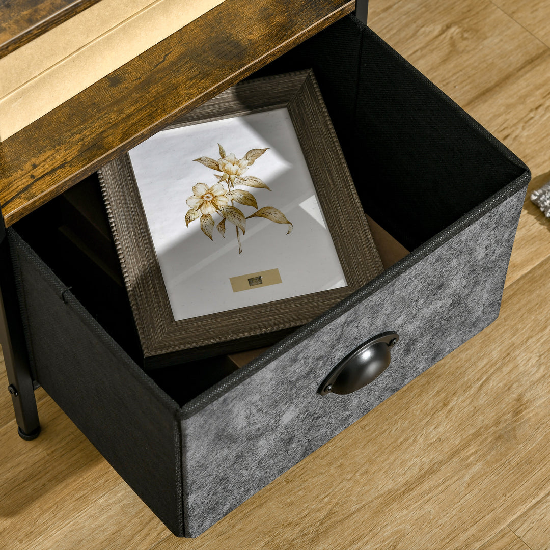 HOMCOM Industrial Side Table