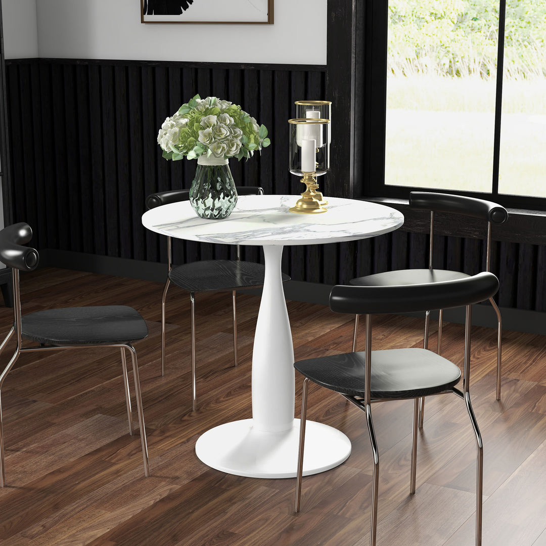 HOMCOM Small Round Dining Table