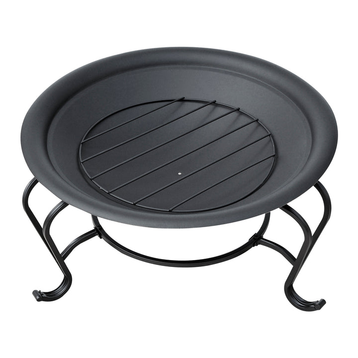 Patio Pyrotechnics: Stylish Fire Pit with Lid for Garden Entertaining