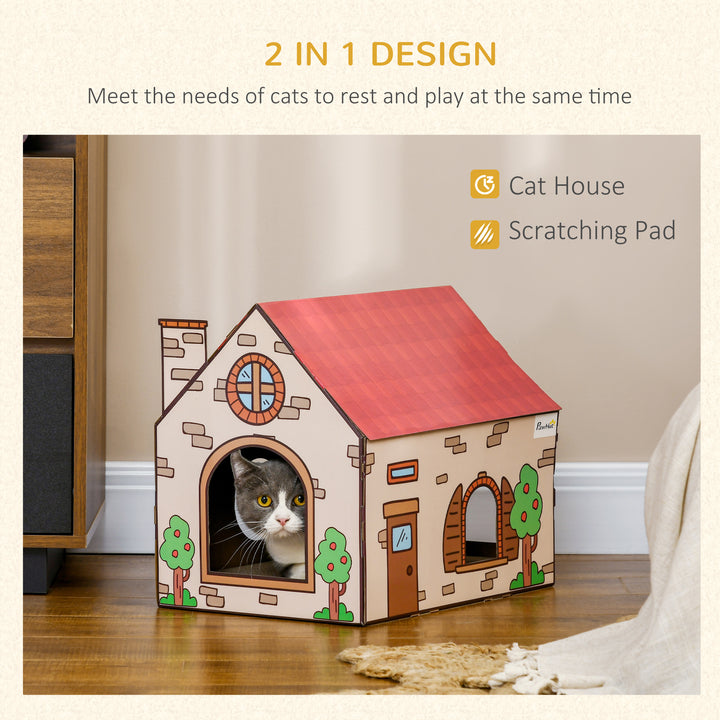 Two-In-One Cat House