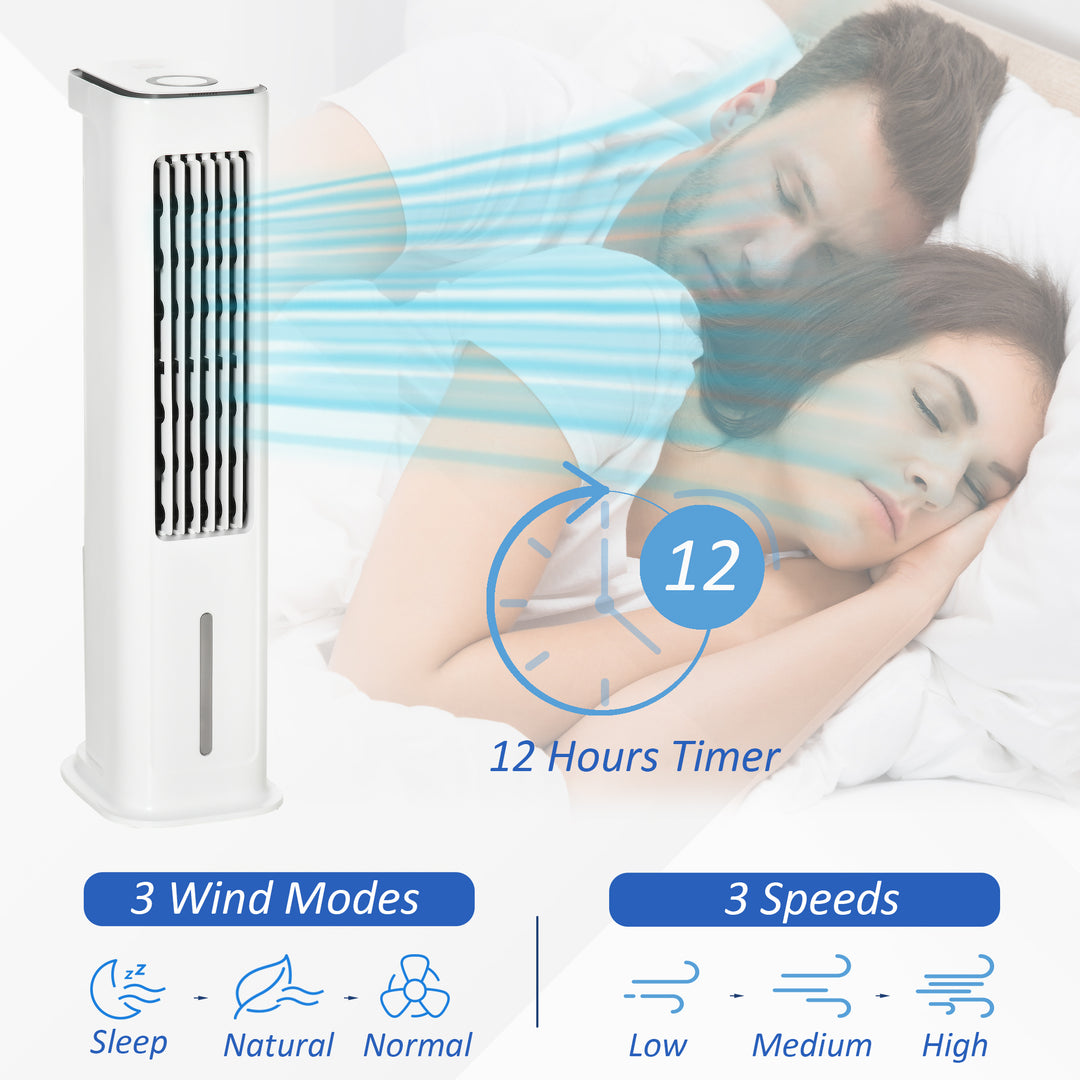 Ice Cooling Evaporative Air Cooler with Oscillation