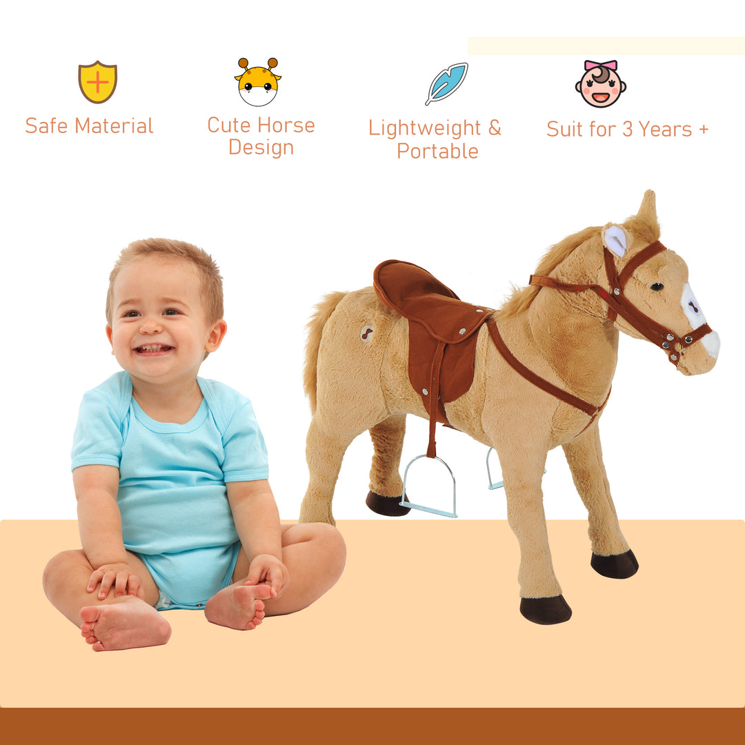 Plush Rocking Pony: Interactive Children's Toy with Sounds