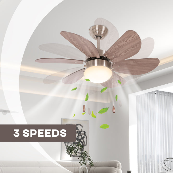 Ceiling Fan Lights with 6 Reversible Blades