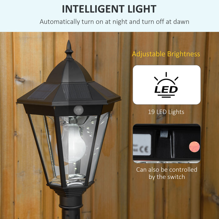 1.9M Garden Lamp Post Light